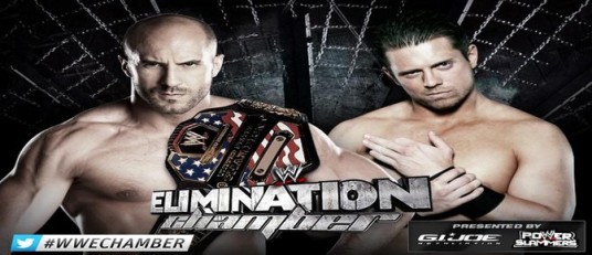 WWE Elimination Chamber - United States Championship Match - Antonio Cesaro © vs The Miz
