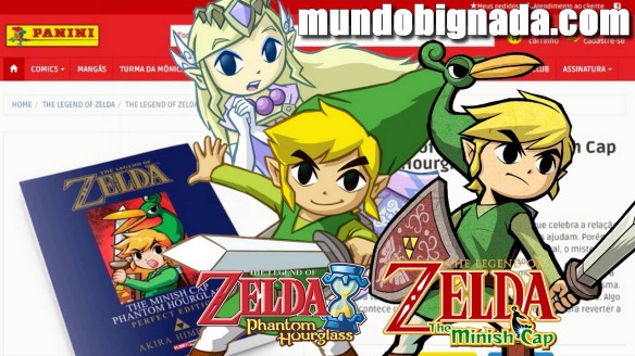 Minish Cap Phantom Hourglass Mangá de Zelda anunciado pela Panini - BIGNADA NEWS