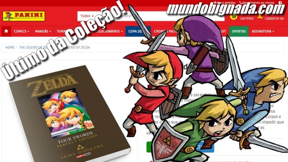 Four Swords Mangá de Zelda anunciado pela Panini - BIGNADA NEWS
