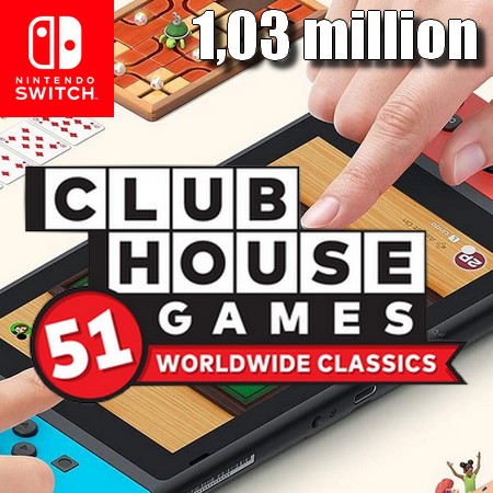Clubhouse Games 51 Worldwide Classics ultrapassa 1,03 milhões de unidades vendidas